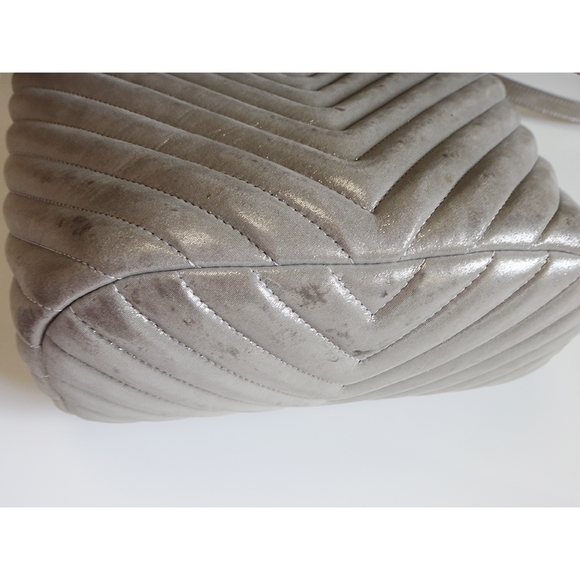 Chanel V Stitch Silver Chevron Leather Rucksack main image 10